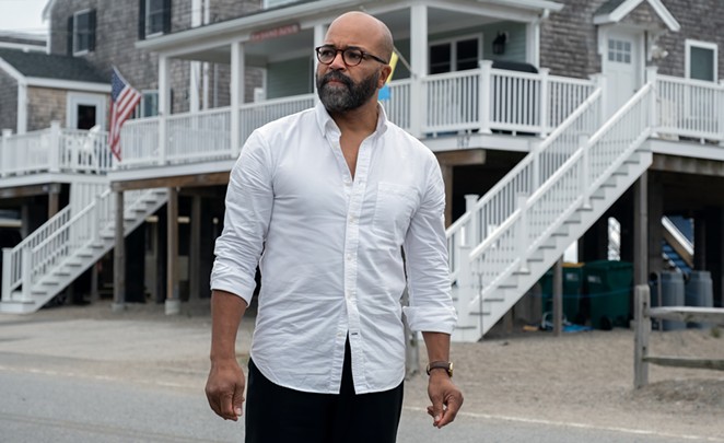 WHO ARE YOU? After being told his writing isn’t “Black enough,” novelist Thelonious “Monk” Ellison (Jeffrey Wright) pens a “Black” book as a spoof, but it becomes a big hit, in American Fiction, screening in Downtown Centre in SLO.