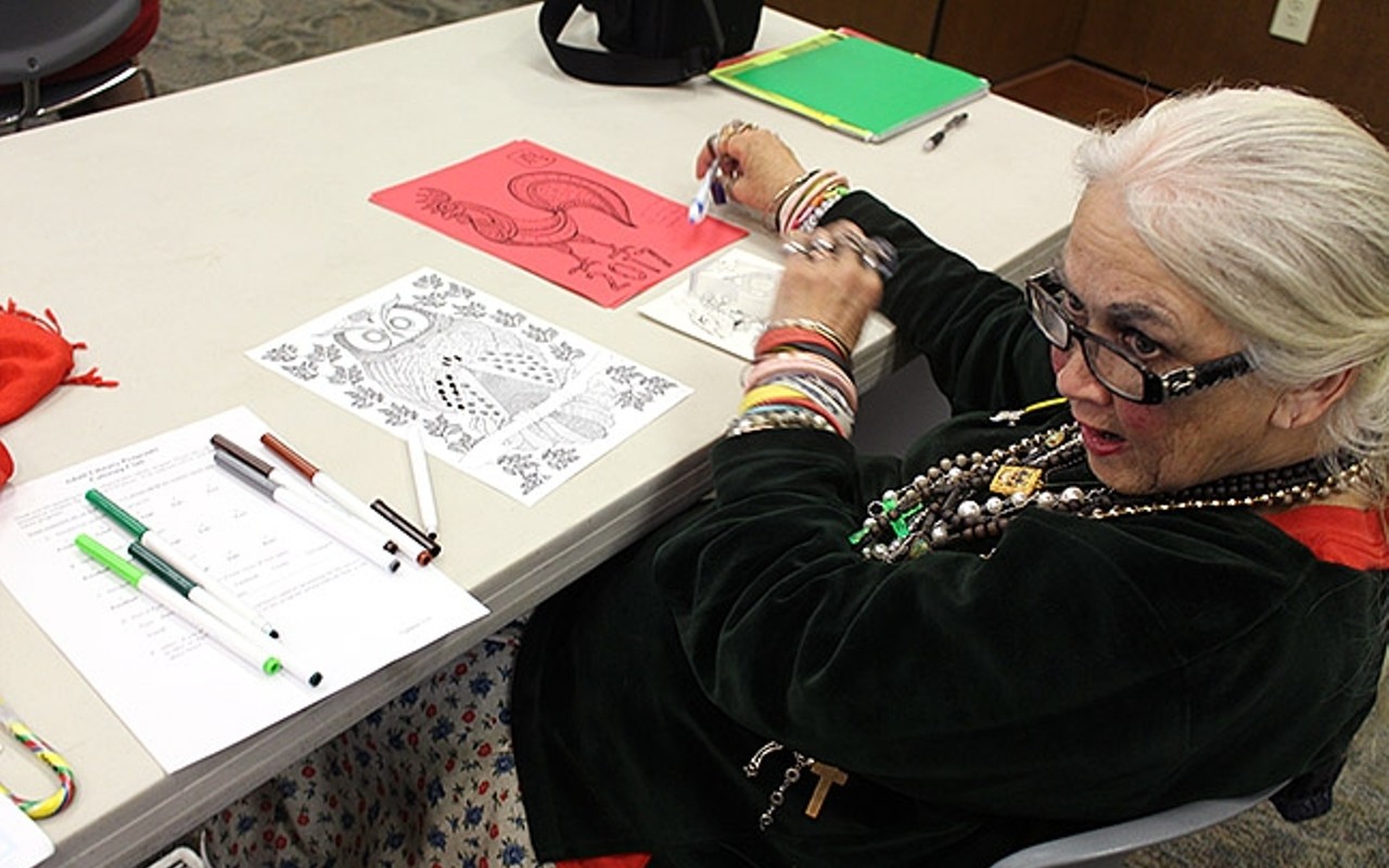 Color your world at Santa Maria Public Library's adult coloring program