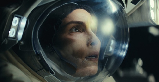LOST IN SPACE AND TIME: After a disaster aboard the International Space Station, astronaut Jo Ericsson (Noomi Rapace) returns to Earth to discover everything is not as she remembers it, in Constellation, streaming on Apple TV Plus.