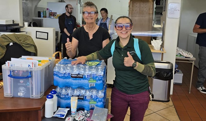 OUTREACH EFFORTS: The Good Samaritan Shelter deploys its outreach teams when temperatures get above 85 degrees to provide people who are unsheltered with supplies like sunscreen, water, cooling towels, fans, and electrolytes.