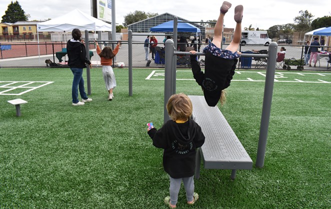 FUN IN THE SUN: The Lompoc Valley Community Healthcare Organization is encouraging locals to bring out their families and use the new track and outdoor exercise equipment.