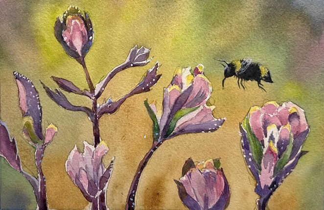 BEE THERE OR BEE SQUARE: Santa Ynez Valley resident Chris Chapman is one of more than a dozen featured Oak Group artists with works slated for display at an upcoming showcase to benefit preservation efforts at the UCSB North Campus Open Space.