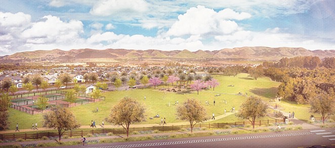 MOVING FORWARD: In late April, the SLO County Board of Supervisors approved the Dana Reserve development in Nipomo—despite continued protest over its environmental impact—which would create more than 1,300 homes with parks, trails, open space, a grocery store, day care center, and more.