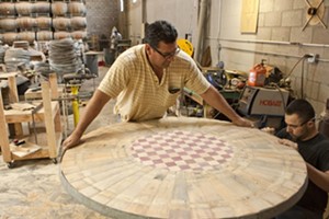 Eco-art: Santa Maria craftsman makes wine barrels into beautiful furniture