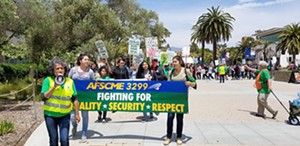 UCSB workers join statewide strike